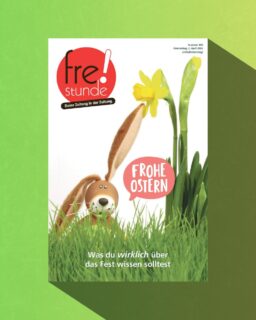 Das Osterwochenende steht an und wir haben dem Fest eine ganze Freistunde-Ausgabe gewidmet: Neben spannenden Funfacts gibt es auch DIY-Anleitungen und ein leckeres Backrezept. 🥖 Ansonsten wünscht die Freistunde-Redaktion wie der knuffige Hase auf unserer Titelseite: Frohe Ostern! 🐰

#ostern #osterhase #frühling #osterfest #osterei #froheostern #zeitung #freistunde