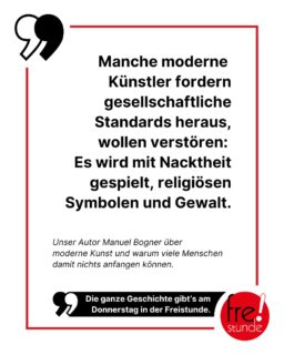 Moderne Kunst: Manche lieben sie, manche hassen sie. Manche langweilt sie, manche inspiriert sie. 🤯 Wer ein Museum besucht, kann jede dieser Reaktionen unter den Besuchern beobachtet. Diese Woche gehen wir in der Freistunde der Frage auf den Grund, wieso moderne Kunst so polarisiert. Steckt mehr hinter den verwirrenden Werken oder wird dem Museumsbesucher ein Streich gespielt? 🖌
#kunst #modernekunst #art #zeitung #freistunde